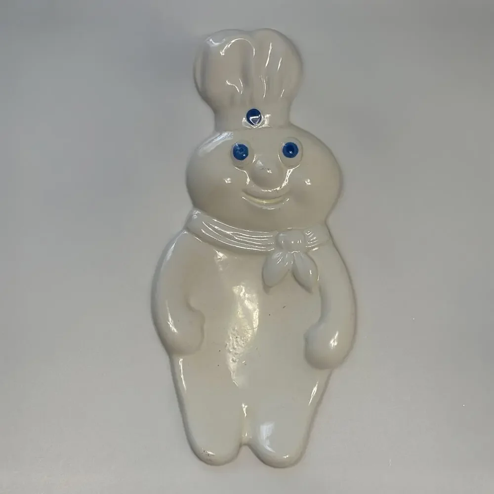 Vintage 1988 Pillsbury Doughboy Ceramic Spoon Rest Made in Taiwan Kitchen Decor